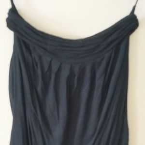 BCBG MaxAzria Black Pleated Stretch Miniskirt